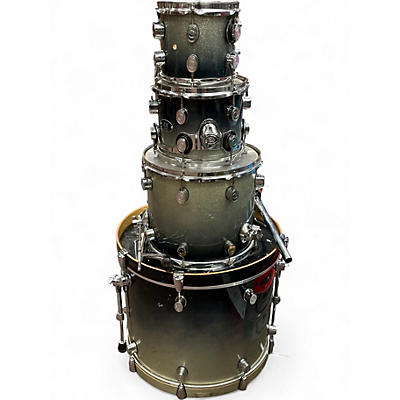 Used PDP by DW 4 Piece X7 Black and Silver Drum Kit