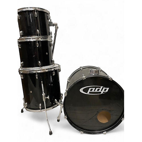 Used PDP by DW 4 Piece Z5 SERIES Black Drum Kit Black