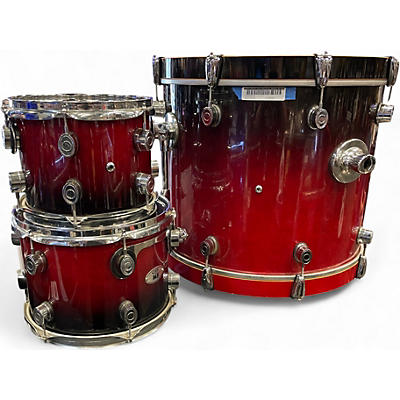 Used PDP by DW 4 Piece all maple m5 series redburst Drum Kit
