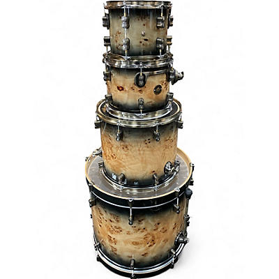 Used PDP by DW 4 Piece limited edition concept maple burl Natural Drum Kit