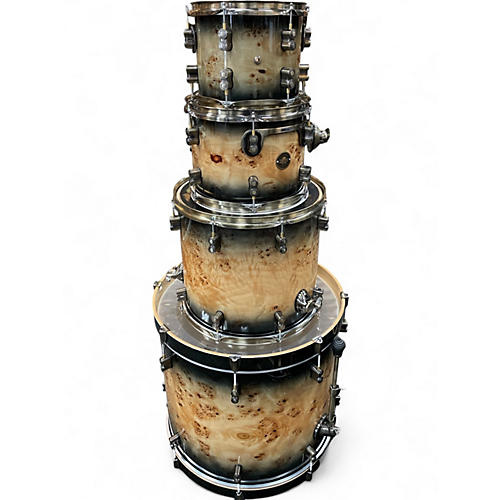 Used PDP by DW 4 Piece limited edition concept maple burl Natural Drum Kit Natural