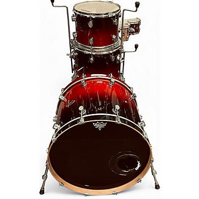 Used PDP by DW 4 Piece lx series Red to Black Fade Drum Kit