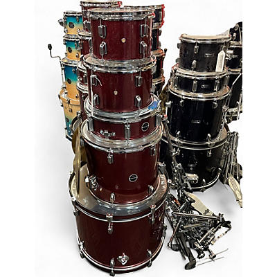 Used PDP by DW 5 Piece 5 Piece ENCORE 5 RED SPARKLE Drum Kit RED SPARKLE Drum Kit