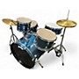 Used PDP by DW 5 Piece CENTER STAGE 5-PIECE DRUM KIT Metallic Blue Drum Kit Metallic Blue