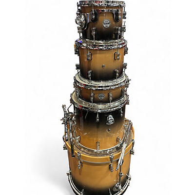 Used PDP by DW 5 Piece CONCEPT MAPLE SERIES WALNUT TO CHARCOAL FADE Drum Kit