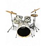 Used PDP by DW 5 Piece CX PACIFIC WITH CYMBALS AND HARDWARE WHITE Drum Kit WHITE