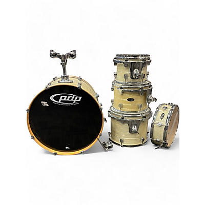 Used PDP by DW 5 Piece CX Series White Marine Pearl Drum Kit