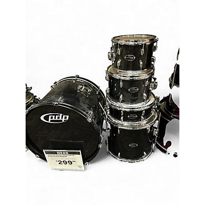 Used PDP by DW 5 Piece Center Stage Black Drum Kit