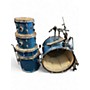 Used PDP by DW 5 Piece Center Stage Blue Metallic Sparkle Drum Kit Blue Metallic Sparkle
