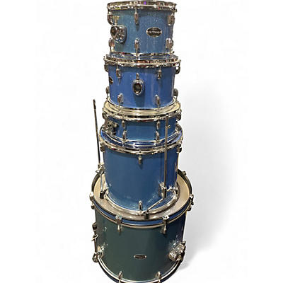 Used PDP by DW 5 Piece Center Stage Blue Sparkle Drum Kit