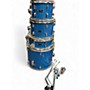 Used PDP by DW 5 Piece Center Stage blue sparkle Drum Kit blue sparkle