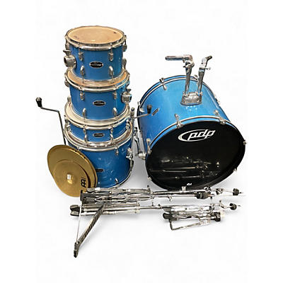 Used PDP by DW 5 Piece CenterStage Blue Sparkle Drum Kit