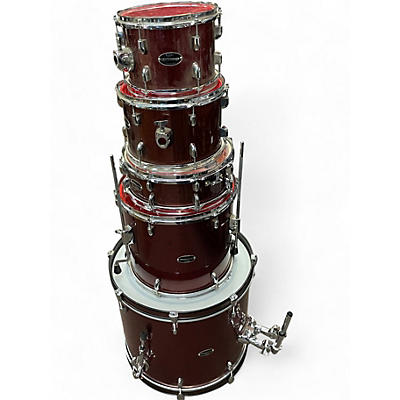 Used PDP by DW 5 Piece Centerstage Ruby Red Sparkle Drum Kit