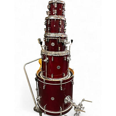 Used PDP by DW 5 Piece Concept Maple 5 Piece Drum set Wine Red Drum Kit