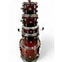 Used PDP by DW 5 Piece Concept Series Red to Black Fade Drum Kit Red to Black Fade