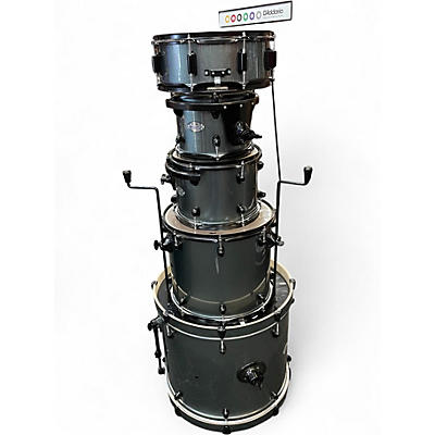 Used PDP by DW 5 Piece DOUBLE DRIVE DRUM KIT GREY Drum Kit