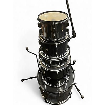Used PDP by DW 5 Piece ENCORE 5 PIECE KIT WITH CYMBALS AND HARDWARE BLACK SPARKLE Drum Kit