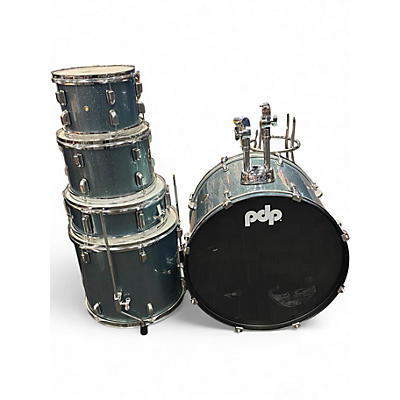 Used PDP by DW 5 Piece ENCORE BLUE SPARKLE Drum Kit