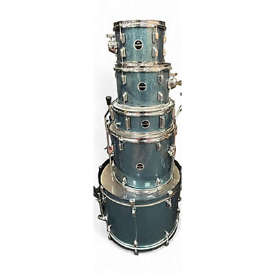 Used PDP by DW 5 Piece ENCORE blue sparkle Drum Kit