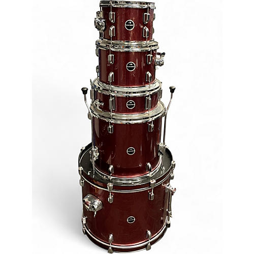 Used PDP by DW 5 Piece Encore Complete 5-Piece Drum Set With Hardware Ruby Red Drum Kit Ruby Red