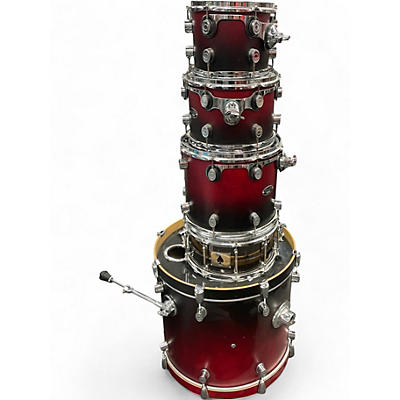 Used PDP by DW 5 Piece FS SERIES Crimson Red Burst Drum Kit