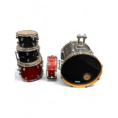 Used PDP by DW 5 Piece FS SERIES  RED AND BLACK Drum Kit