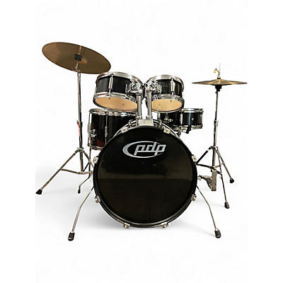 Used PDP by DW 5 Piece Junior Drum Kit Black Drum Kit