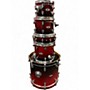 Used PDP by DW 5 Piece M5 MAPLE BLACK RED FADE Drum Kit BLACK RED FADE
