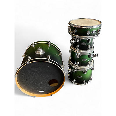 Used PDP by DW 5 Piece MX SERIES Green Drum Kit