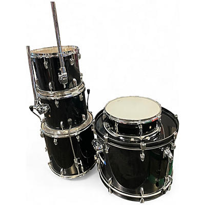 Used PDP by DW 5 Piece PACIFIC 5 SHELL PACK Black Drum Kit