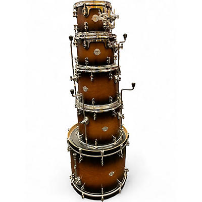 Used PDP by DW 5 Piece PLATINUM MAPLE Tobacco Burst Drum Kit