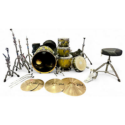Used PDP by DW 5 Piece X7 Lemonburst Drum Kit
