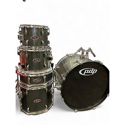 Used PDP by DW 5 Piece Z5 Charcoal Olive Metallic Drum Kit
