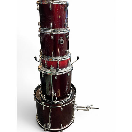 Used PDP by DW 5 Piece encore  ruby red Drum Kit ruby red