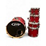 Used PDP by DW 5 Piece fs series Flat Red Drum Kit Flat Red