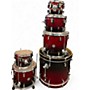 Used PDP by DW 6 Piece Concept MAPLE Red with Black Bevels Drum Kit Red with Black Bevels