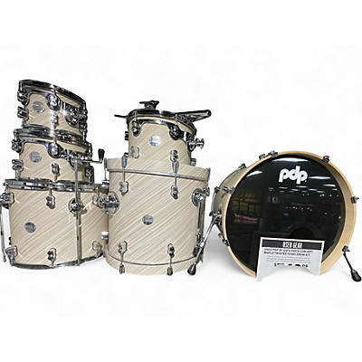 Used PDP by DW 6 Piece Concept Maple Twisted Ivory Drum Kit