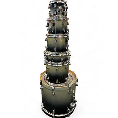 Used PDP by DW 6 Piece Concept Maple X7 Metalic Green Fade Drum Kit
