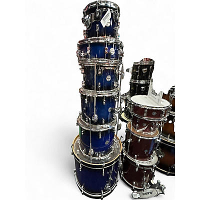 Used PDP by DW 6 Piece Concept Series Blue Burst Drum Kit