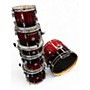 Used PDP by DW 6 Piece Concept Series Red Burst Drum Kit Red Burst