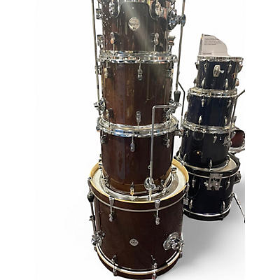 Used PDP by DW 6 Piece Concept Series satin brown Drum Kit