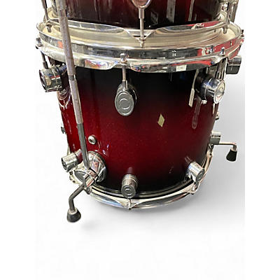 Used PDP by DW 6 Piece X7 6 Piece Drum Kit Red Drum Kit