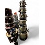 Used PDP by DW 6 Piece X7 Black to Silver Drum Kit Black to Silver