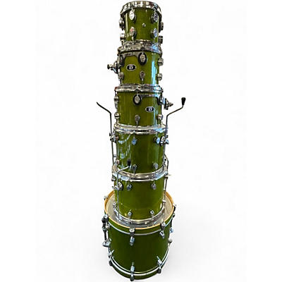 Used PDP by DW 6 Piece X7 GREEN METALLIC Drum Kit