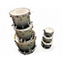 Used PDP by DW 6 Piece X7 SILVER TO BLACK FADE Drum Kit SILVER TO BLACK FADE