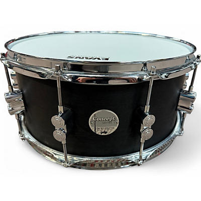 Used PDP by DW 6.5X14 Concept Maple Snare Black Drum