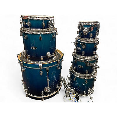 Used PDP by DW 7 Piece 7 PIECE X7 Blue Burst Drum Kit