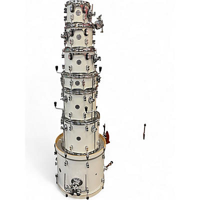 Used PDP by DW 7 Piece Concept Maple Pearlescent White Drum Kit