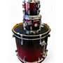 Used PDP by DW 7 Piece Concept Series Red to Black Fade Drum Kit Red to Black Fade