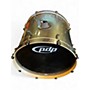 Used PDP by DW 7 Piece DOUBLE DRIVE Metallic Green Drum Kit Metallic Green